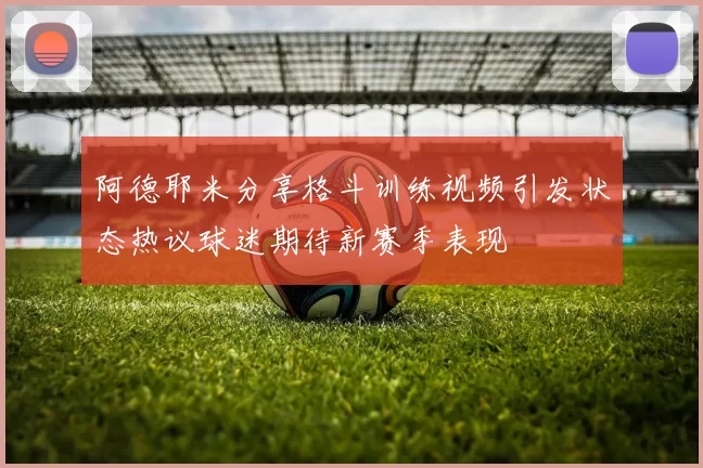 阿德耶米分享格斗训练视频引发状态热议球迷期待新赛季表现